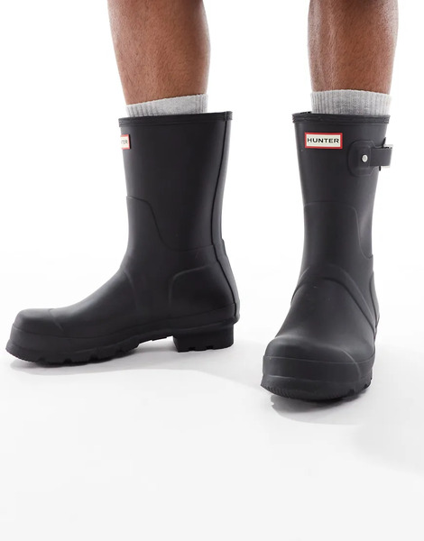  Hunter Original Short Boots In Black 