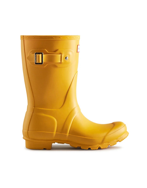  Hunter Original Short Wellington Boots In Yellow 