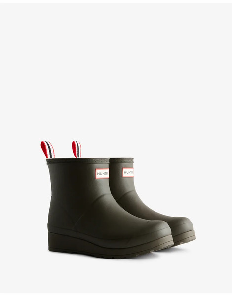  Hunter Play Lined Short Boot In Chocolate Brown 