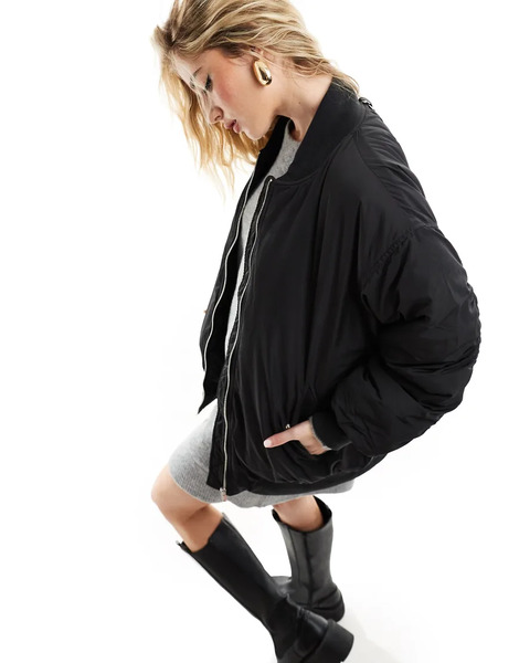  In Wear Bomber Jacket In Black 