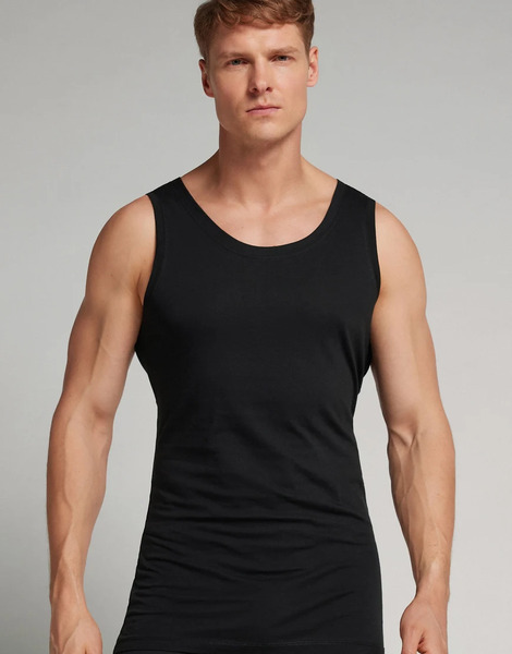  Intimissimi Extrafine Vest Top In Black 