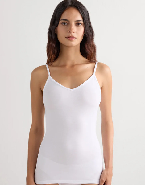  Intimissimi Modal Top In Milk White 
