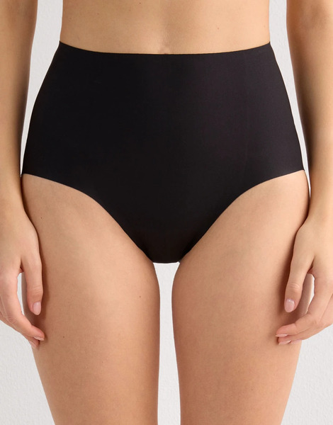  Intimissimi Raw Cut Microfibre Briefs In Black 