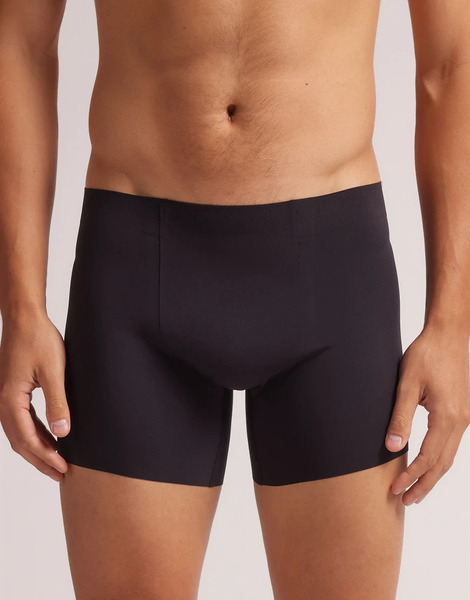  Intimissimi Seamless Microfibre Boxers In Black 