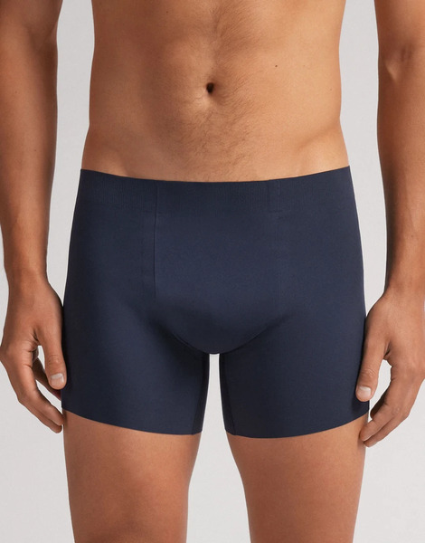  Intimissimi Seamless Microfibre Boxers In Midnight Blue Navy 