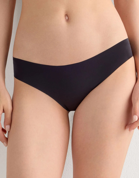  Intimissimi Seamless Microfibre Snug Fit Panties In Black 