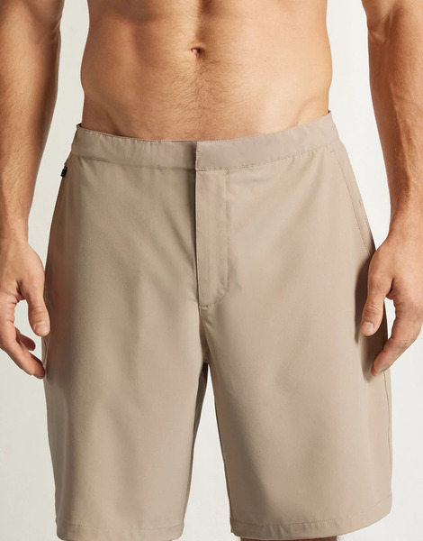  Intimissimi Technical Swim Trunks In Sand Brown 