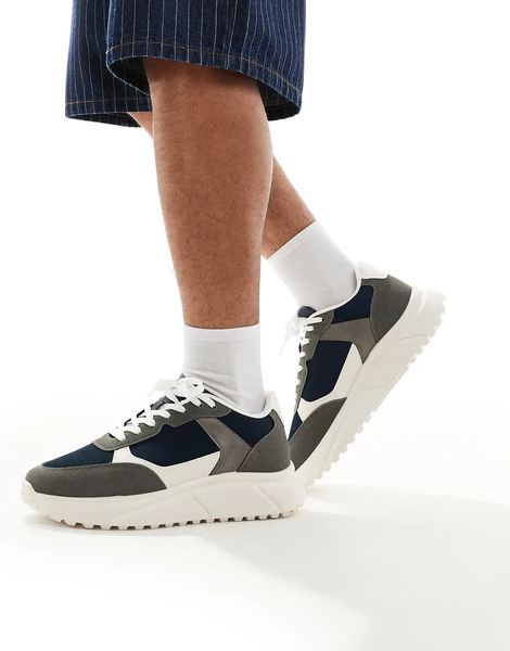  Jack & Jones Aspire Runner Trainer In Grey 
