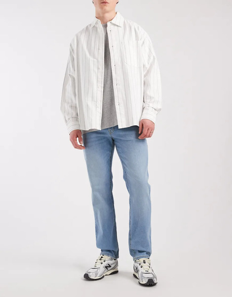  Jack & Jones Clark Regular Fit Jeans In Mid Blue 