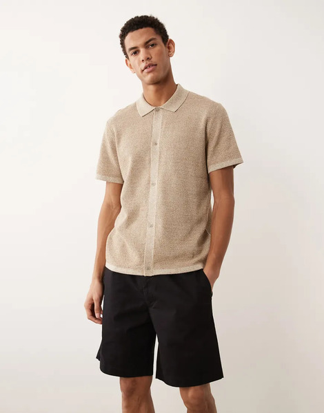  Jack & Jones Drawstring Chino Shorts In Black 