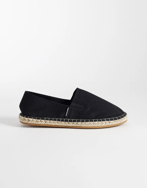  Jack & Jones Espadrille Sandals In Black 