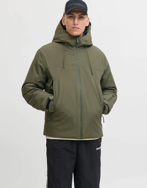  Jack & Jones Jacket In Grape Leaf Green 