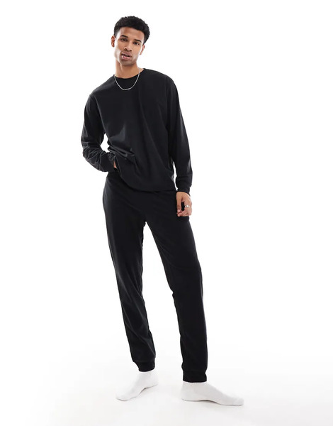  Jack & Jones Lounge Set In Black 