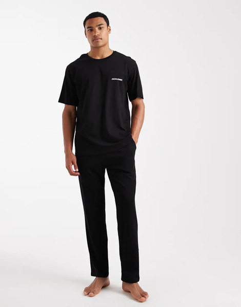  Jack & Jones Lounge Set In Black 