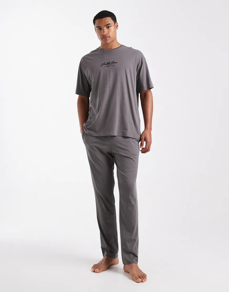  Jack & Jones Lounge Set In Grey 