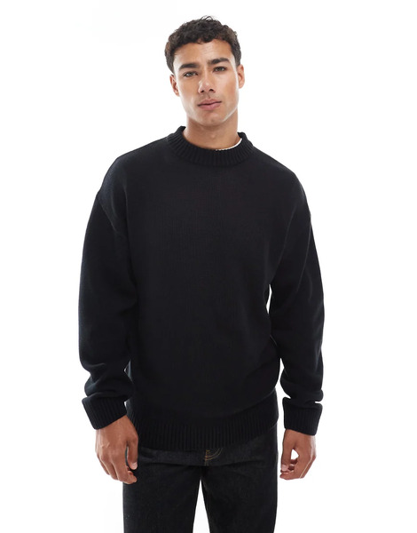  Jack & Jones Oversize Jumper In Black 