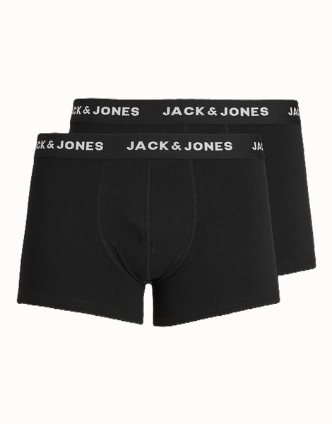  Jack & Jones 2 Pack Trunks In Black 