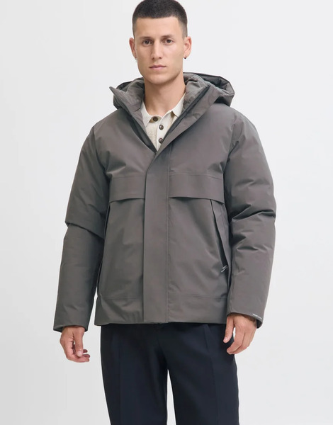  Jack & Jones Padded Jacket In Volcanic Ash Grey 