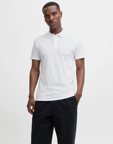  Jack & Jones Polo In White 