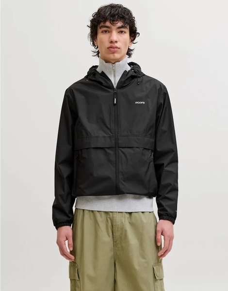  Jack & Jones Rain Jacket In Black 