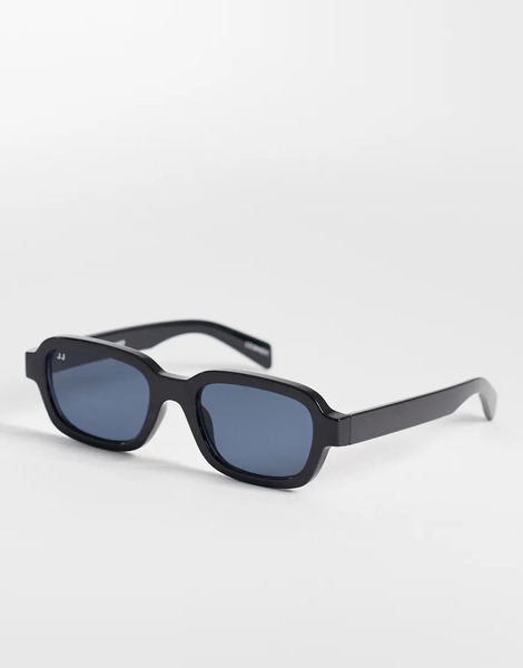 Jack & Jones Rectangle Sunglasses In Black 