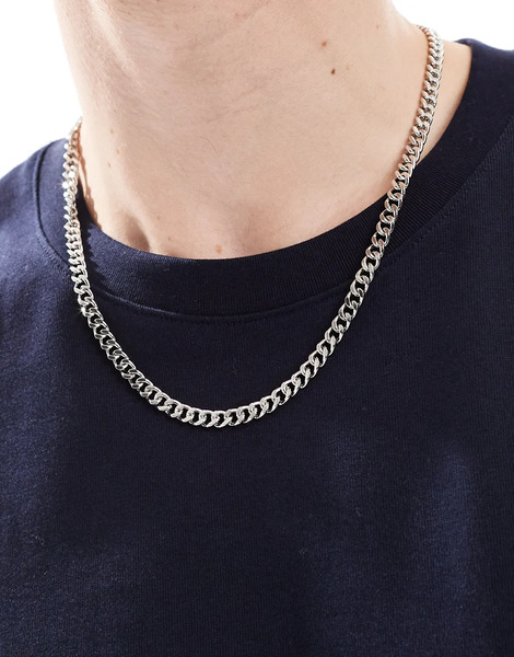 Jack & Jones Silver Chain Necklace 