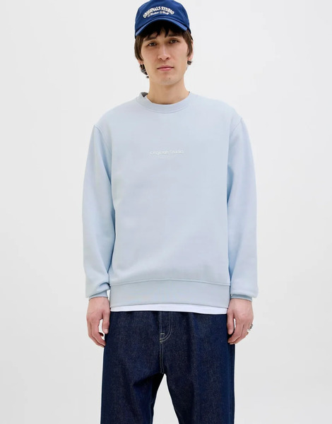  Jack & Jones Sweatshirts In Light Blue 
