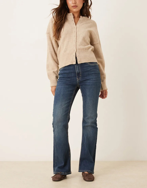  Jdy Kathy Flared Jeans In Dark Blue 