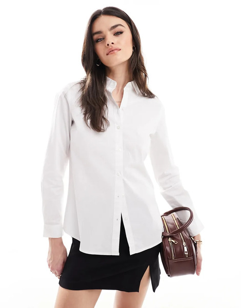  Jdy Oversized Shirt In White 