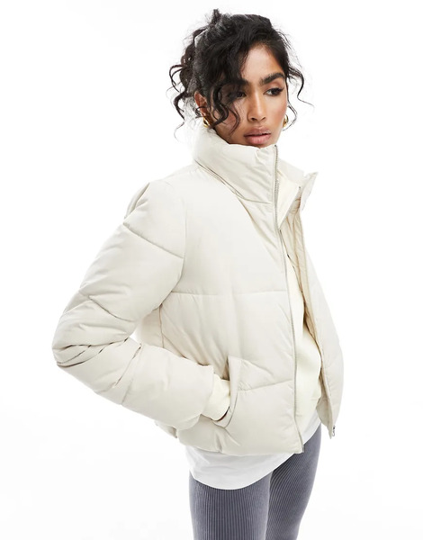 Jdy Padded Jacket In Cream White 