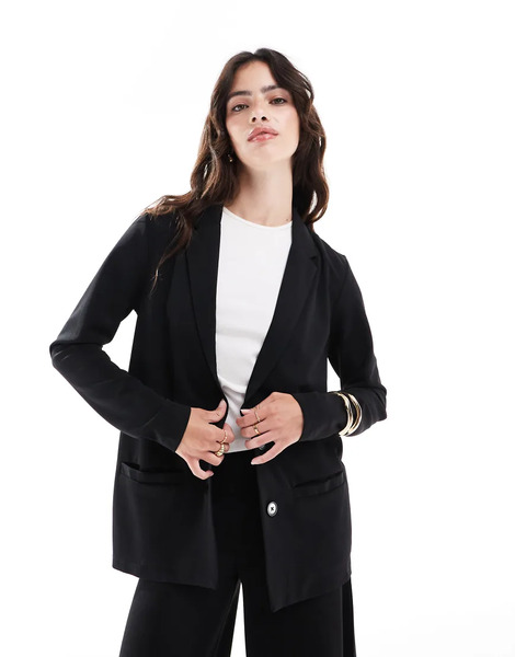  Jdy Relaxed Blazer In Black 