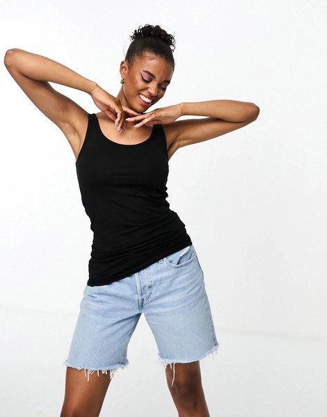  Jdy Vest Top In Black 