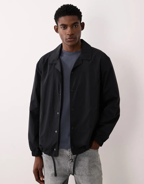  Jj Rebel Coach Jacket In Black 