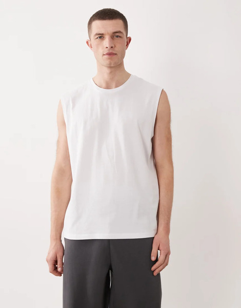  Jj Rebel Oversized Tank In White 
