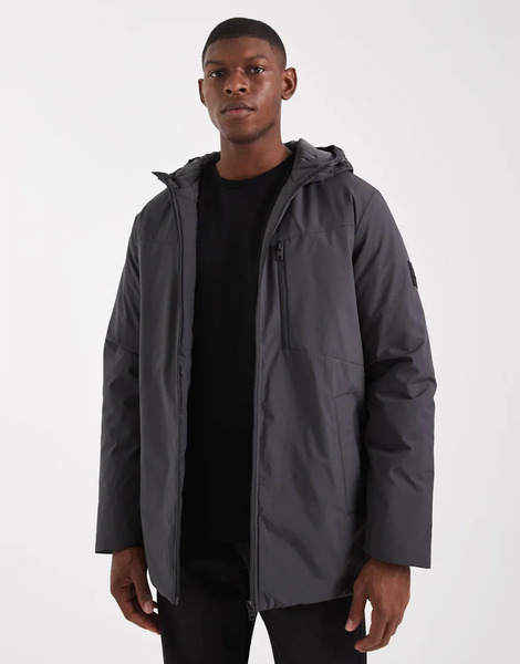  Jj Rebel Parka Jacket In Grey 