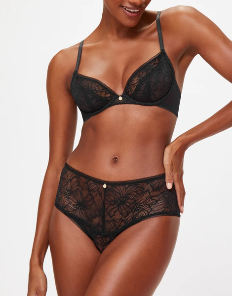  Kbx Alice Non Pad Plunge Bra In Black 