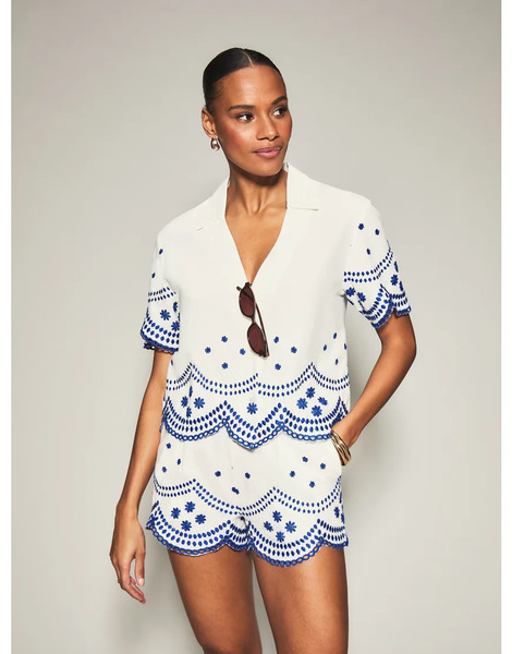  Kbx Bridal Broderie Shirt In White 