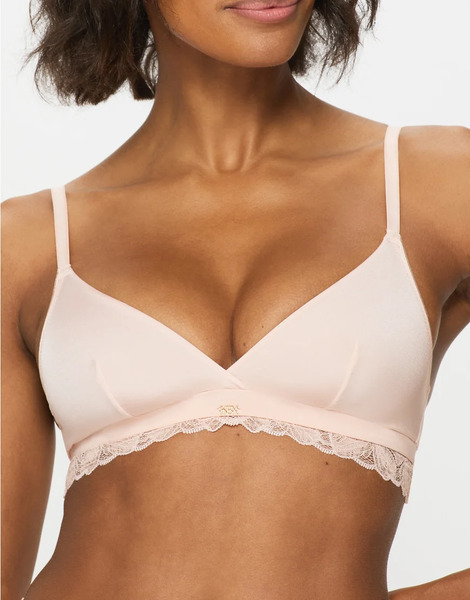  Kbx Harper Triangle Bralette In Pink 