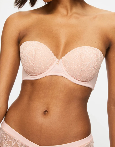  Kbx Louisa Padded Strapless Bra In Pink   Pink 