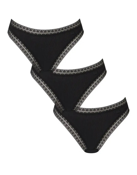  Kbx 3 Pack Cotton Brazilian In Black 