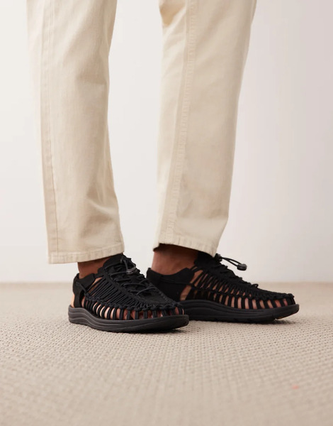  Keen Uneek Sandals In Black 