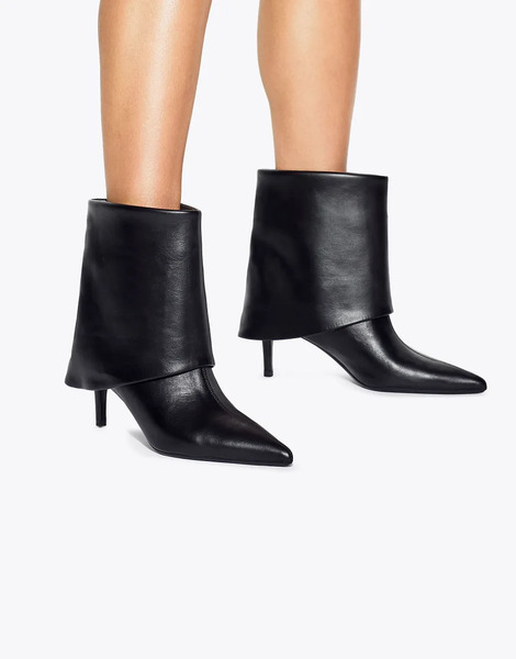  Kg Kurt Geiger Fate Mid Ankle Boots In Black 