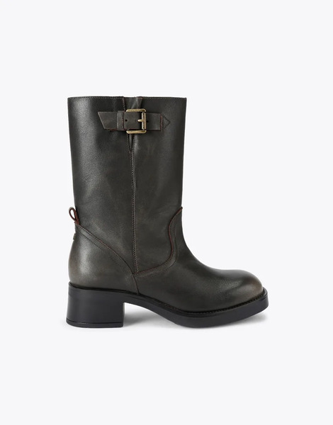  Kg Kurt Geiger Trident Low Ankle Boots In Brown 