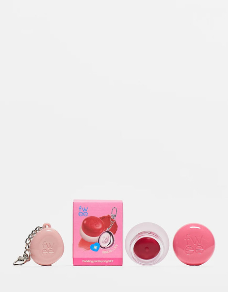  Fwee Lip & Cheek Blurry Pudding Pot + Free Pendant Keyring Shade Cherry No Colour 