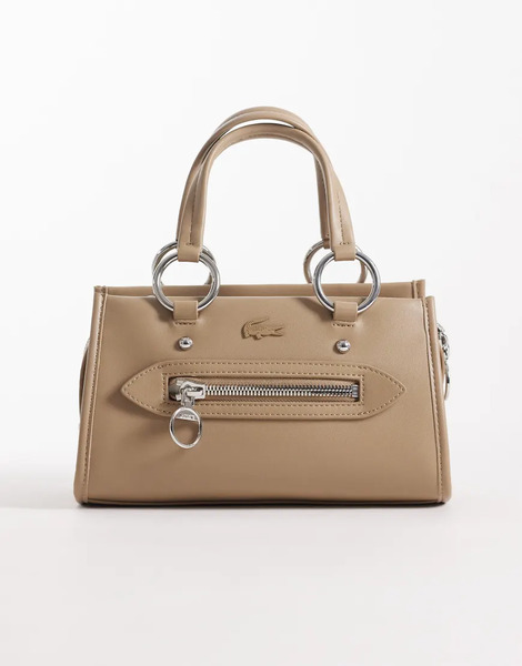  Lacoste Handbag In Beige Neutral 