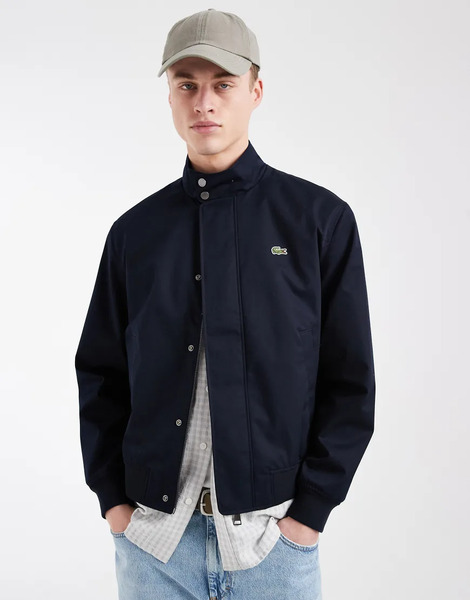  Lacoste Harrington Jacket In Navy 