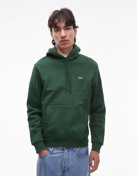  Lacoste Hoodie In Green 