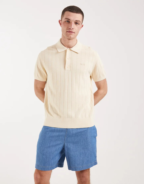  Lacoste Woven Chambray Shorts In Light Blue 