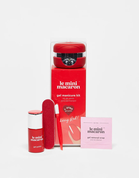  Le Mini Macaron Gel Manicure Kit   Cherry Red 