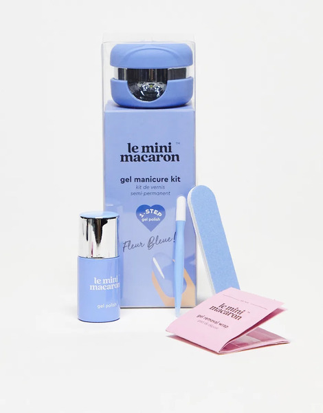  Le Mini Macaron Gel Manicure Kit   Fleur Bleu Blue 